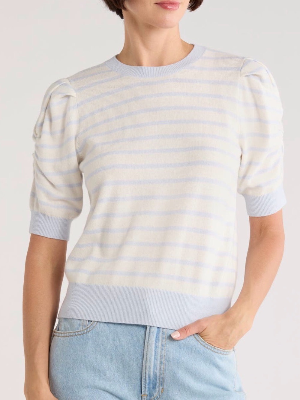 Frame the Frankie wool blend crew neck sweater